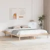 Image de vidaXL Cadre de lit Naturel 200 x 200 cm Pin massif
