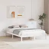 Image de vidaXL Cadre de lit Blanc 160 x 200 cm Pin massif