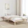 Image de vidaXL Cadre de lit Naturel 80 x 200 cm Pin massif