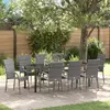 Image de vidaXL Ensemble de salle à manger pour jardin 5 pc Gris