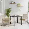 Image de vidaXL Ensemble de salle à manger pour jardin 3 pc Beige polyrotin