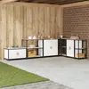Image de vidaXL Rangement de cuisine HATTEM Blanc 90 x 50 x 92 cm Acier