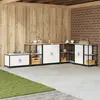 Image de vidaXL Meuble de rangement de cuisine HATTEM Blanc 90 x 50 x 53 cm