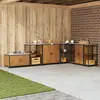 Image de vidaXL Rangement de cuisine HATTEM Rouillé 90 x 50 x 53 cm Acier