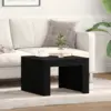 Image de vidaXL Table basse Chêne noir 50 x 50 x 35 cm Bois d'ingénierie