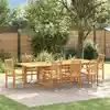 Image de vidaXL Ensemble de salle à manger pour jardin 9 pc 280 x 100 x 75 cm