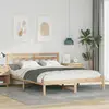 Image de vidaXL Cadre de lit Marron 160 x 200 cm Pin massif