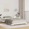Image de vidaXL Cadre de lit Blanc 80 x 220 cm Pin massif