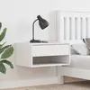 Image de vidaXL Table de chevet 2 pc Blanc 50 x 32,5 x 24 cm Bois massif en pin