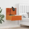 Image de vidaXL Table de chevet 2 pc Brun cire 42 x 32,5 x 40 cm