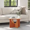 Image de vidaXL Table basse Brun cire 50 x 50 x 35 cm Bois massif en pin