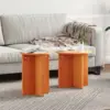 Image de vidaXL Table basse 2 pcs Brun cire