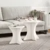 Image de vidaXL Table basse 2 pcs Blanc Bois massif en pin