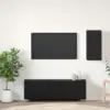 Image de vidaXL Meuble TV mural Chêne noir 30,5 x 30 x 60 cm Bois d'ingénierie