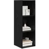 Image de vidaXL Tv-meubelset 37 x 37 x 107 cm Zwart Eiken Bewerkt hout