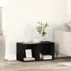 Image de vidaXL Ensemble meuble TV 2 pc Noir Bois d'ingénierie
