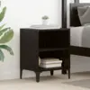 Image de vidaXL Cabinet de chevet Chêne noir 40 x 30 x 50 cm Bois d'ingénierie