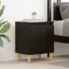 Image de vidaXL Cabinet de chevet Chêne noir 40 x 30 x 50 cm Bois d'ingénierie