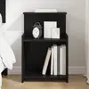 Image de vidaXL Cabinet de chevet Chêne noir 40 x 35 x 60 cm Bois d'ingénierie