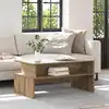 Image de vidaXL Table basse Chêne artisanal 90 x 55 x 42,5 cm Bois d'ingénierie