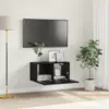 Image de vidaXL Ensemble meuble TV 60 x 30 x 30 cm Noir Bois d'ingénierie