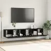 Image de vidaXL Ensemble meuble TV 3 pcs Noir 60 x 30 x 30 cm Bois d'ingénierie