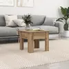 Image de vidaXL Table basse Chêne artisanal 55 x 55 x 42 cm Bois d'ingénierie