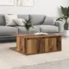 Image de vidaXL Table basse Vieux bois 80 x 80 x 31 cm Bois d'ingénierie