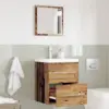 Image de vidaXL Ensemble de mobilier de salle de bain Marron 41 x 38,5 x 48 cm