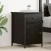 Image de vidaXL Cabinet de chevet avec tiroir 2 pcs Chêne noir 40 x 42 x 60 cm