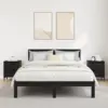 Image de vidaXL Cabinet de chevet 2 pc Chêne noir 40 x 35 x 50 cm