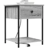 Image de vidaXL Cabinet de chevet 2 pièces Gris Sonoma 42 x 41 x 56 cm