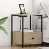 Image de vidaXL Cabinet de chevet 2 pc Chêne Sonoma 42 x 41 x 56 cm