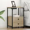 Image de vidaXL Cabinet de chevet 2 pièces Chêne Sonoma 40 x 31 x 60 cm