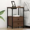 Image de vidaXL Cabinet de chevet 2 pièces Chêne brun 40 x 31 x 60 cm
