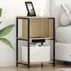 Image de vidaXL Cabinet de chevet 2 pcs Chêne Sonoma 38 x 31 x 61 cm