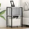 Image de vidaXL Cabinet de chevet Gris Sonoma 38 x 31 x 61 cm Bois d'ingénierie