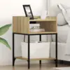 Image de vidaXL Cabinet de chevet avec étagère Chêne Sonoma 40 x 40 x 61 cm