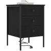 Image de vidaXL Cabinet de chevet 2 pièces Chêne noir 42 x 41 x 61 cm