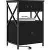 Image de vidaXL Cabinet de chevet 2 pc Chêne noir 40 x 31 x 60 cm