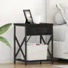 Image de vidaXL Cabinet de chevet Chêne noir 41 x 31 x 51 cm Bois d'ingénierie