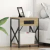 Image de vidaXL Cabinet de chevet 2 pièces Chêne Sonoma 41 x 31 x 51 cm