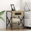 Image de vidaXL Cabinet de chevet 2 pcs Chêne Sonoma 41 x 31 x 51 cm