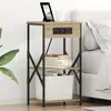 Image de vidaXL Cabinet de chevet avec étagère Chêne Sonoma 41 x 31 x 76 cm