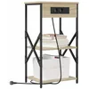Image de vidaXL Nachtkastje 2 st Sonoma Eik 41 x 31 x 76 cm Bewerkt hout