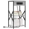 Image de vidaXL Nachtkastje 2 st Grijs Sonoma 41 x 31 x 76 cm Bewerkt hout