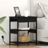 Image de vidaXL Cabinet de chevet 2 pcs Chêne noir 41 x 31 x 51 cm