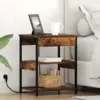 Image de vidaXL Cabinet de chevet 2 pcs Chêne fumé 41 x 31 x 51 cm
