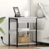 Image de vidaXL Cabinet de chevet Gris Sonoma 41 x 31 x 51 cm Bois d'ingénierie
