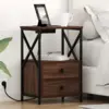 Image de vidaXL Cabinet de chevet Chêne brun 40 x 31 x 60 cm Bois d'ingénierie